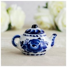 Чайник «Сувенирный», 4×4×6 см, гжель 2357948 Сима ленд