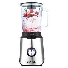 Блендер Centek CT-1327, стационарный, 1000 Вт, 1.5 л, 3 скорости + импульс, чёрно-серебрист. 3989349