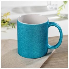 Кружка 320 мл "Бурлеск" 11,5х8х9,5 см, цвет синий 4811738 Доляна