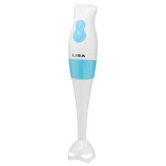 Блендер погружной LIRA LR 0204, 400 Вт, 2 скорости, бело-голубой 5478479