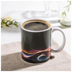 Кружка-хамелеон "Радужные волны" 280 мл 5219540 Доляна