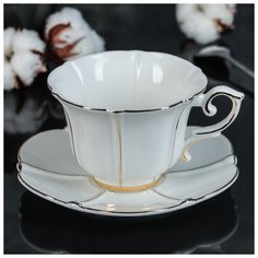 Чайная пара "Клэр" чашка 220 мл, блюдце 15 см 3613879 Сима ленд