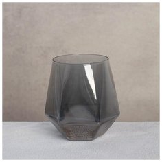 Стакан "Бриллиант" 300 мл, 8х9,5 см, цвет графит 5066817 Сима ленд