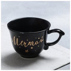 Чашка классический стиль "Мечтай", чёрная, 150 мл 4437555 Дорого внимание