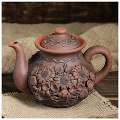 Чайник для заварки малый лепка 1 л 1165898 Красная глина