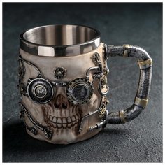 Кружка "Череп" 400 мл, 15х10х11 см 4294717 Сима ленд