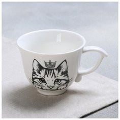 Чашка классический стиль "Кошка", белая, 150 мл 4437568 Дорого внимание