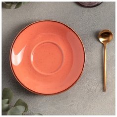 Блюдце для чайной чашки 16 см, цвет оранжевый 4694056 Porland