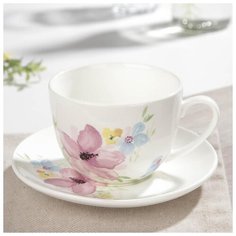 Чайная пара "Фрезия": блюдце 14 см, чашка 240 мл гр. 8, Соната 2055075 Кубаньфарфор