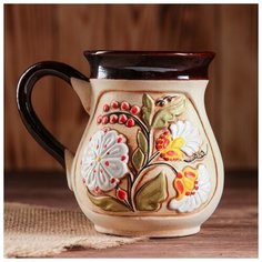 Кружка "Цветная", 0.5 л 749026 Керамика ручной работы