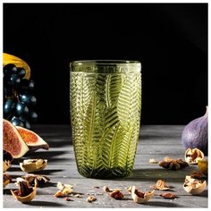 Стакан "Флорин" 350 мл 8х8х12,5, цвет зеленый 5078918 Сима ленд