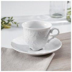 Кофейная пара 100 мл, блюдце d-12,5 см "Rococo" 3690876 Cmielow