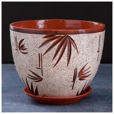 Горшок цветочный бамбук 3,5 л 4716115 Сима ленд