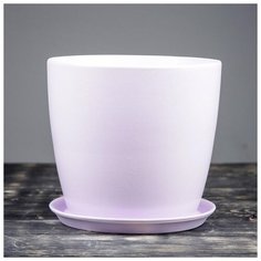 Цветочный горшок "Осень", глянец, лаванда, 5 л, 2739073 Керамика ручной работы