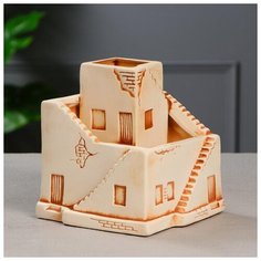 Кашпо "Южный домик", большое, 1.5 л 5094287 Керамика ручной работы