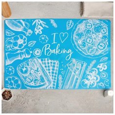 Силиконовый коврик для выпечки I love Baking, 64 х 45 см 4679589 Сима ленд