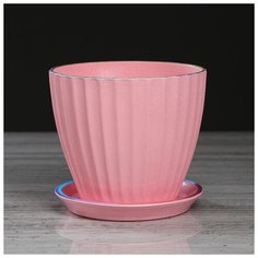 Горшок для цветов "Калифорния", розовый жемчуг, 1.3 л 2935465 Керамика ручной работы