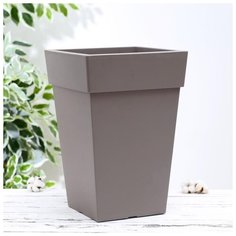 Кашпо "Тубус" 240х240мм 7,5л, цвет серый 5385398 Idea (М Пластика)