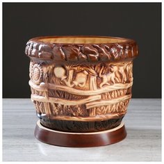 Кашпо "Село №4" 5 л 1131518 Керамика ручной работы