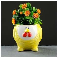 Кашпо керамическое "Цыпленок" 11*10см 5274453 Take It Easy