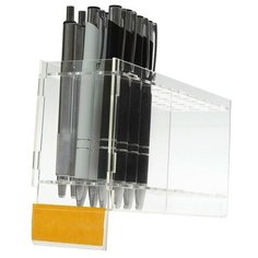 Подставка под ручки, 36 шт, 60*200*130, цвет прозрачный, оргстекло 2 мм 3805175 Сима ленд