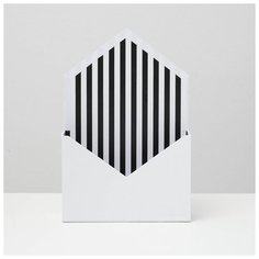 Коробка "Переноска для цветов, Конверт", белый, 20 х 7 х 30 см 4963330 Сима ленд