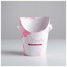 Переноска для цветов фигурная «Мечтай», 19 × 16 × 8,5 см 5457551 Дарите счастье