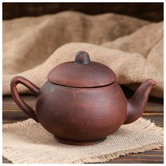 Чайник для заварки малый 0.6 л гладкий 1563565 Красная глина