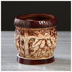 Кашпо "Дубок №1", 0.6 л 1131507 Керамика ручной работы