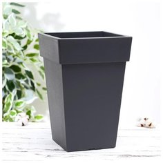 Кашпо "Тубус" 200х200мм 4,5л, цвет графитовый 5385401 Idea (М Пластика)