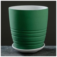 Горшок цветочный 1,7 л Престиж зеленый №3 6031141 Сима ленд