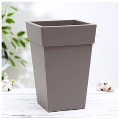 Кашпо "Тубус" 200х200мм 4,5л, цвет серый 5385403 Idea (М Пластика)