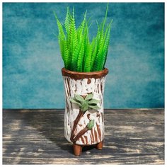 Кашпо-ваза фигурное "Пальма", на ножках 7*7*17см 5081672 Take It Easy