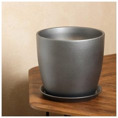 Цветочный горшок "Осень", перламутр, чёрный, 5 л 2739093 Керамика ручной работы