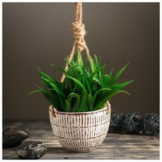 Кашпо керамическое подвесное белое 10*10*8 см 3932024 Take It Easy