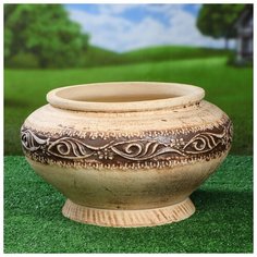 Кашпо Восточный" 15л шамот 1123809 Керамика ручной работы