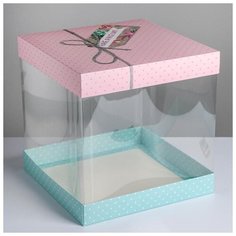 Складная коробка под торт Have a nice day, 30 × 30 см 5133736 Дарите счастье