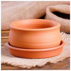 Горшок для кактусов и суккулентов «Бонсайница», Ø 9см 5153010 Красная глина