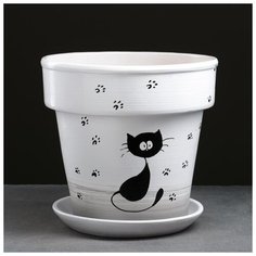 Горшок цветочный Кот 7 л 5224050 Сима ленд