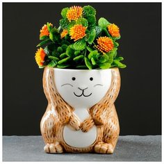 Кашпо керамическое "Хомяк" 10*11см 5274457 Take It Easy