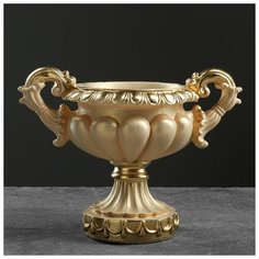 Фигурное кашпо - ваза "Арабская" слоновая кость, 25х18х20см 4826786 Хорошие сувениры