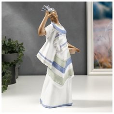 Сувенир керамика "Африканка в национальной одежде" цветной 28х10х14 см 4811146 Сима ленд