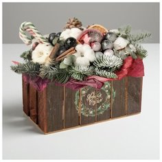 Кашпо флорестическое "Заборчик", венок, 24 х 13 х 13 см 4529722 Дарите счастье