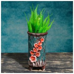 Кашпо-ваза фигурное "Орхидея", на ножках, 9*8*16см 5081670 Take It Easy