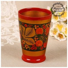 Стакан-карандашница, 12×8 см, хохлома 2808150 Сима ленд