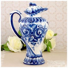 Кувшин «Лето», 17,2х17,2х29 см, 1,6 л, гжель 3583310 Сима ленд