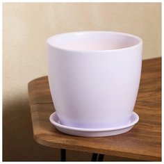 Цветочный горшок "Осень", глянец, лаванда, 3 л 2890149 Керамика ручной работы