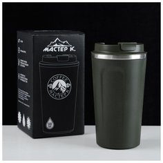 Термокружка "Мастер К.", 500 мл, сохраняет тепло 6 ч , зеленая 5349908