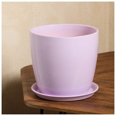 Цветочный горшок "Осень", глянец, фиолетовый, 5 л 2739082 Керамика ручной работы