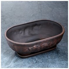 Фигурное кашпо "Бонсай большой Дракон" 21х31х11см молочение 4302065 Хорошие сувениры